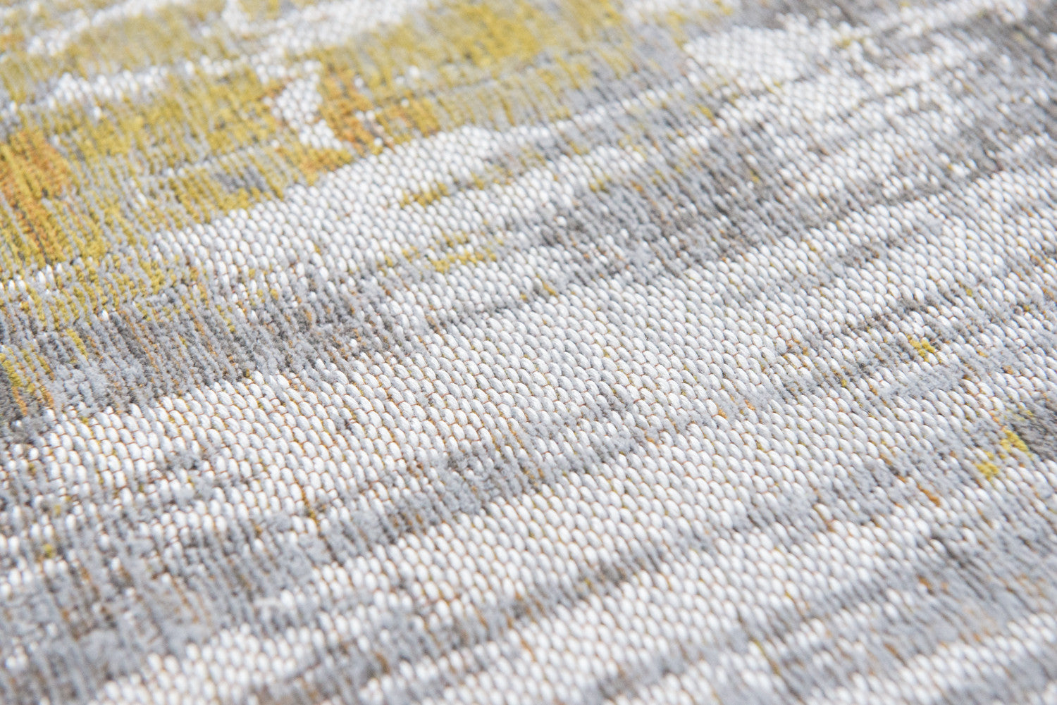 5' x 7' Gray and Yellow Abstract Non Skid Area Rug