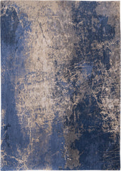 7' x 9' Blue and Gray Abstract Non Skid Area Rug