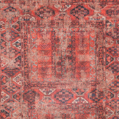 9' X 13' Red Oriental Non Skid Area Rug
