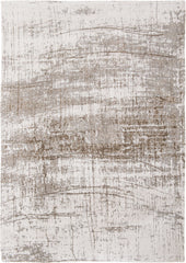 5' x 7' Gray and Beige Abstract Non Skid Area Rug