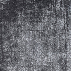 7' x 9' Black and Gray Chevron Non Skid Area Rug
