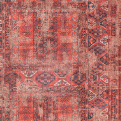 8' x 11' Red Oriental Non Skid Area Rug