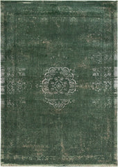 8' x 11' Gray and Green Medallion Non Skid Area Rug