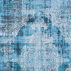 5' x 7' Blue and White Oriental Non Skid Area Rug