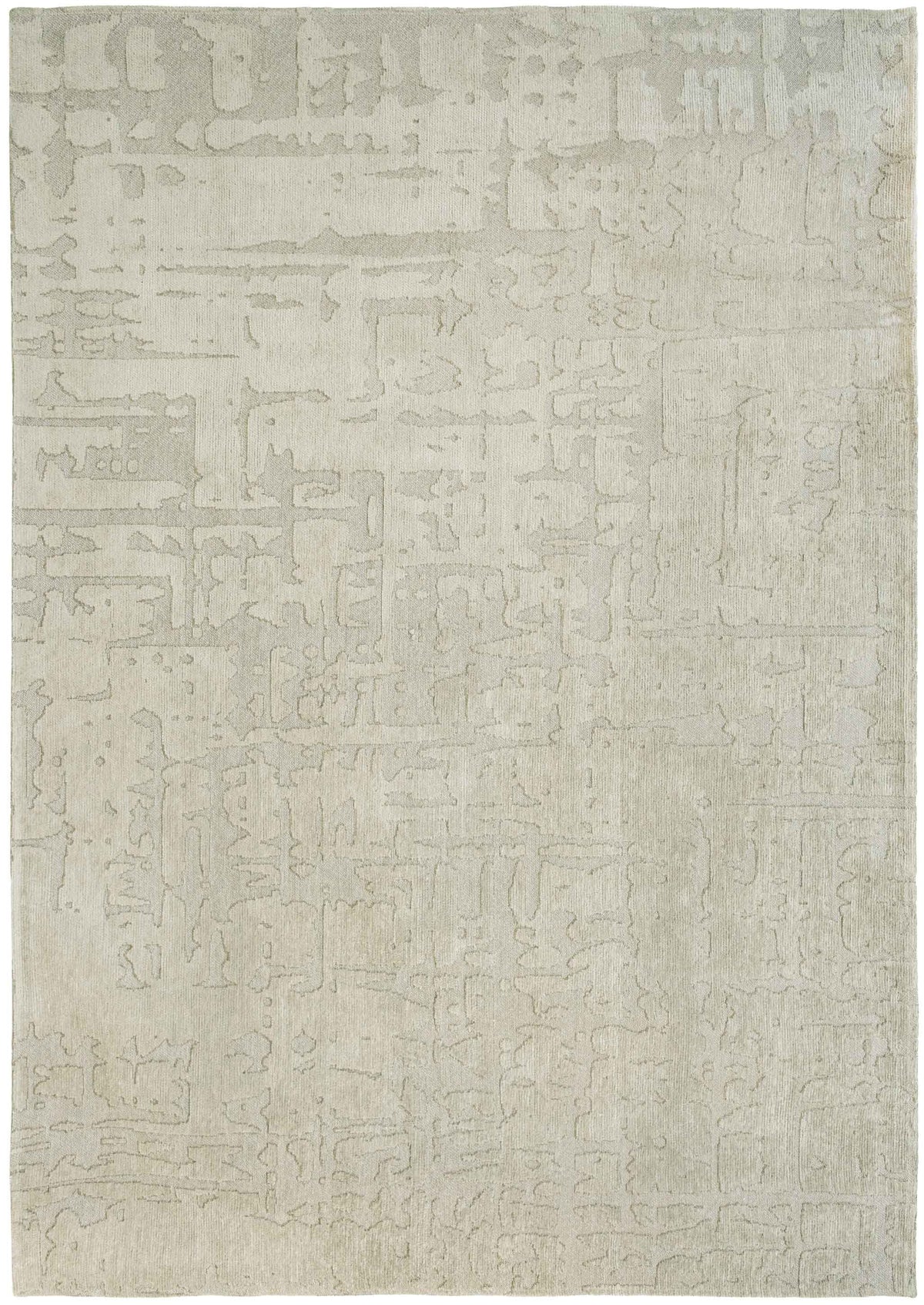 9' X 13' Gray and Beige Abstract Non Skid Area Rug