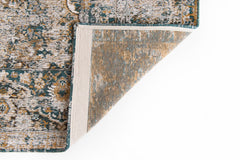8' x 11' Blue and Green Abstract Non Skid Area Rug