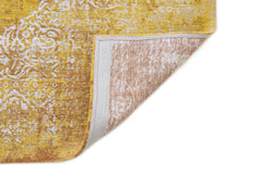 5' x 7' Yellow and Brown Oriental Non Skid Area Rug