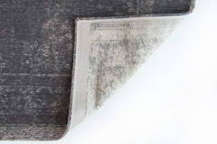 5' x 7' Gray Medallion Non Skid Area Rug