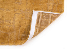 5' x 7' Yellow Abstract Non Skid Area Rug