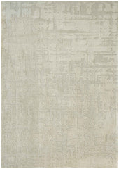 7' x 9' Gray and Beige Abstract Non Skid Area Rug