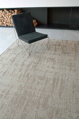 7' x 9' Gray and Beige Abstract Non Skid Area Rug