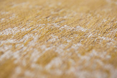 8' x 11' Orange and White Medallion Non Skid Area Rug
