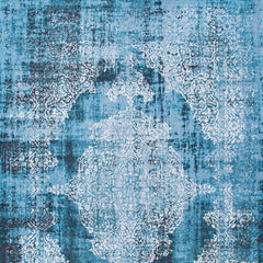 8' x 11' Blue and White Oriental Non Skid Area Rug