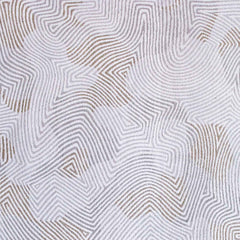 7' x 9' White Abstract Non Skid Area Rug