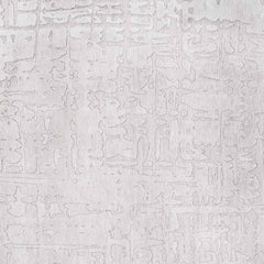 7' x 9' White Abstract Non Skid Area Rug