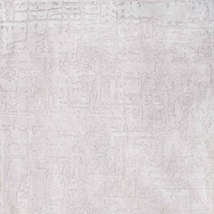 7' x 9' White Abstract Non Skid Area Rug