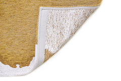 7' x 9' Gray and Yellow Abstract Non Skid Area Rug