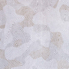 8' x 11' White Abstract Non Skid Area Rug