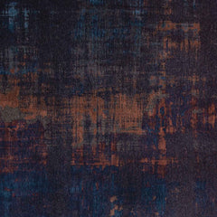 5' x 7' Blue and Brown Abstract Non Skid Area Rug