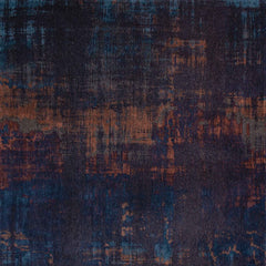 5' x 7' Blue and Brown Abstract Non Skid Area Rug