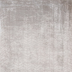 9' X 13' Gray and White Chevron Non Skid Area Rug
