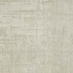 3' X 5' Gray and Beige Abstract Non Skid Area Rug