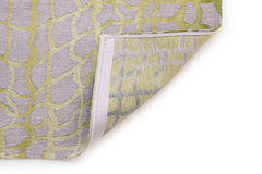 7' x 9' Gray and Green Abstract Non Skid Area Rug