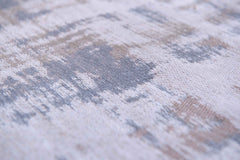 8' x 11' Gray and Beige Abstract Non Skid Area Rug