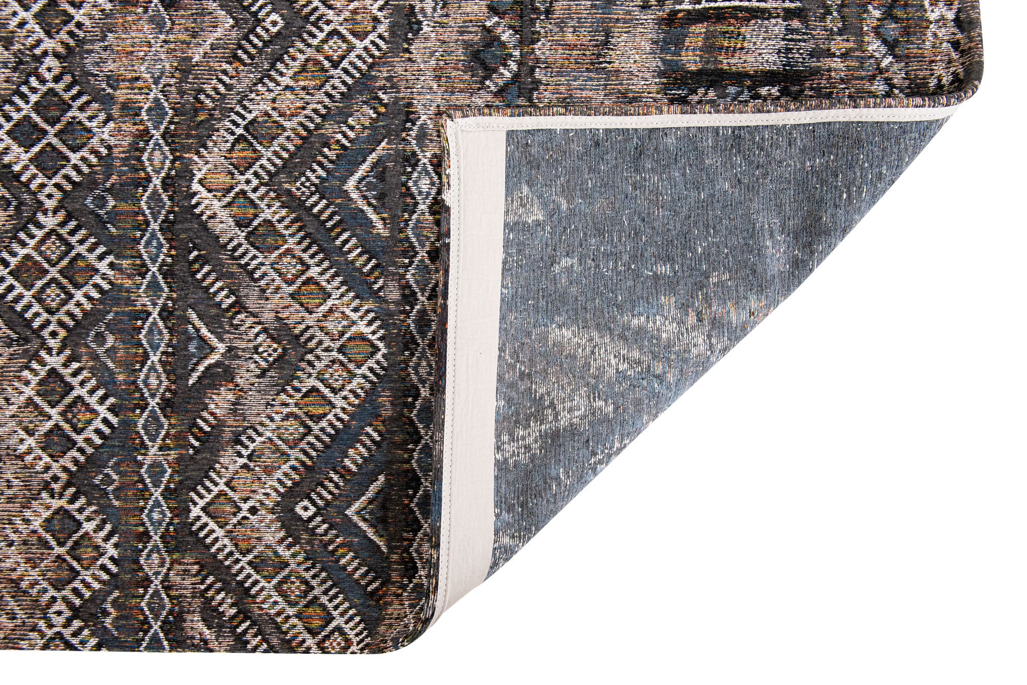 5' x 7' Gray and Beige Oriental Non Skid Area Rug
