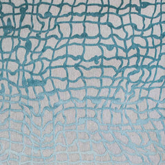 8' x 11' Blue and Gray Abstract Non Skid Area Rug
