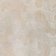 10' Beige and White Abstract Non Skid Area Rug