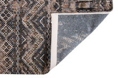 7' x 9' Gray and Beige Oriental Non Skid Area Rug