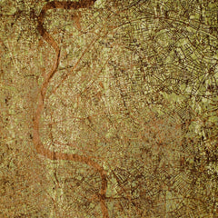 5' x 7' Green and Brown Abstract Non Skid Area Rug
