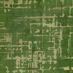 8' x 11' Green Abstract Non Skid Area Rug