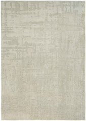 8' x 11' Gray and Beige Abstract Non Skid Area Rug