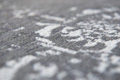 8' x 11' Gray Medallion Non Skid Area Rug