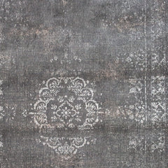 8' x 11' Gray Medallion Non Skid Area Rug
