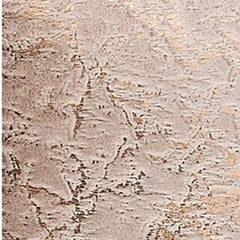4' x 6' Beige and Gold Faux Fur Abstract Shag Non Skid Area Rug