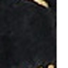 8' x 11' Black and Gold Faux Fur Abstract Shag Non Skid Area Rug