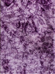 7' x 10' Purple and Ivory Faux Fur Shag Non Skid Area Rug