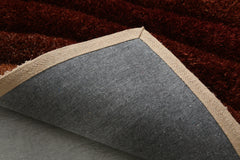 2' x 3' Brown Shag Hand Tufted Area Rug