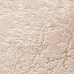 5' x 7' Beige and Gold Faux Fur Abstract Shag Non Skid Area Rug