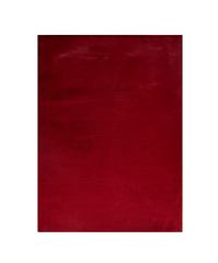 5' x 8' Red Faux Fur Shag Washable Non Skid Area Rug