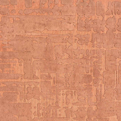 8' Orange Round Abstract Non Skid Area Rug