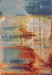 6' X 9' Rainbow Abstract Design Indoor Area Rug