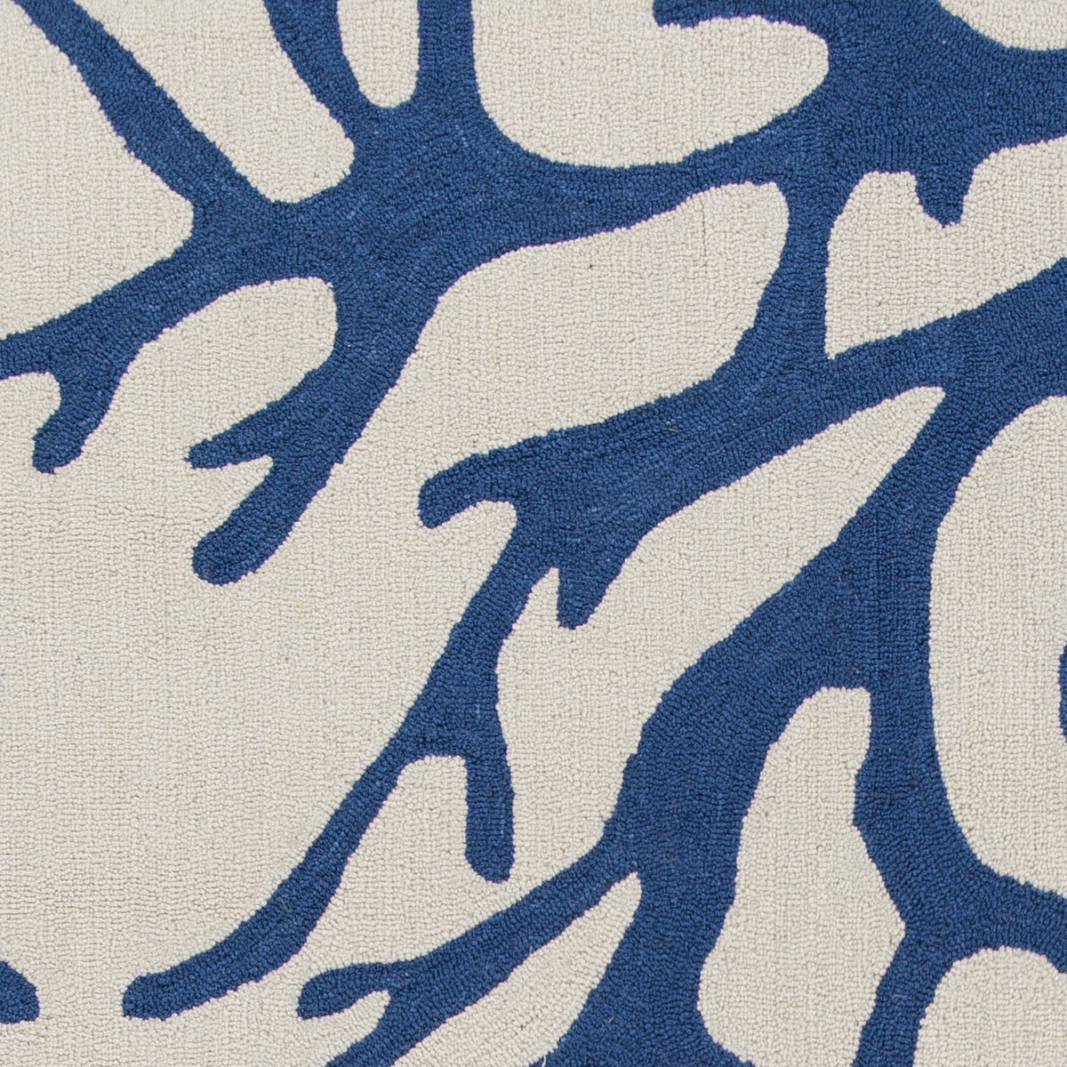 2' X 4' Ivory And Blue Area Rug