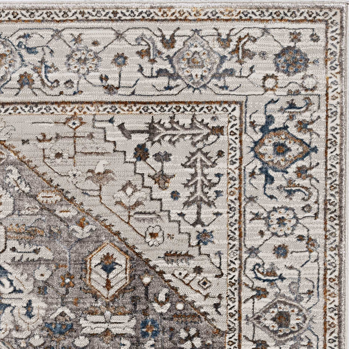 7' X 10' Grey Area Rug