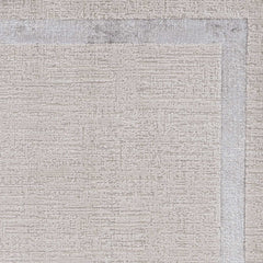 8'X11' Ivory Silver Machine Woven Bordered Indoor Area Rug
