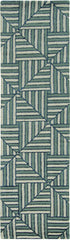 9' X 13' Navy Charcoal Wool Handmade Area Rug