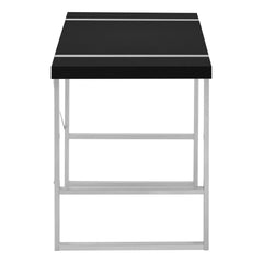 49" Black and Gray Computer Desk